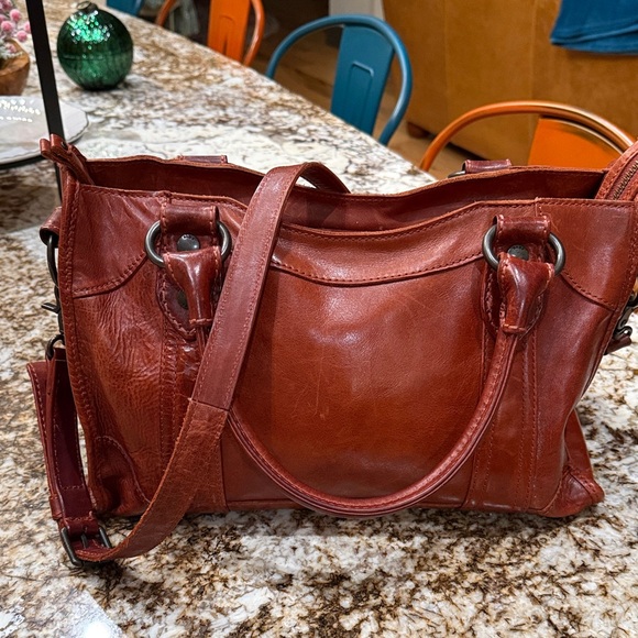 FRYE MELISSA SATCHEL, Clay - Picture 3 of 12